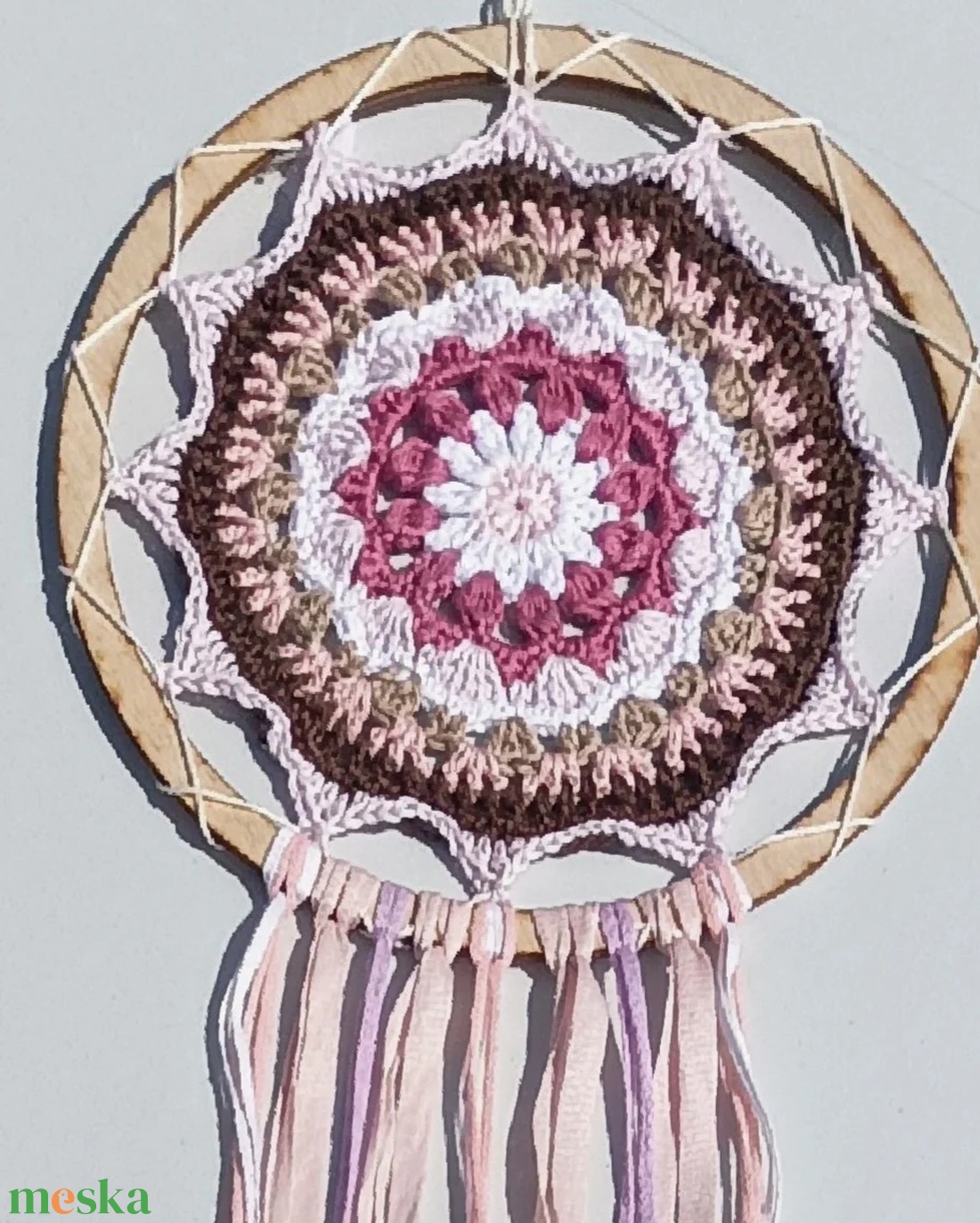 Mandalás álomfogó, 20+35 cm - otthon & életmód - dekoráció - fali és függő dekoráció - álomfogó - Meska.hu Mandalás álomfogó, 20+35 cm - otthon & életmód - dekoráció - fali és függő dekoráció - álomfogó - Meska.hu