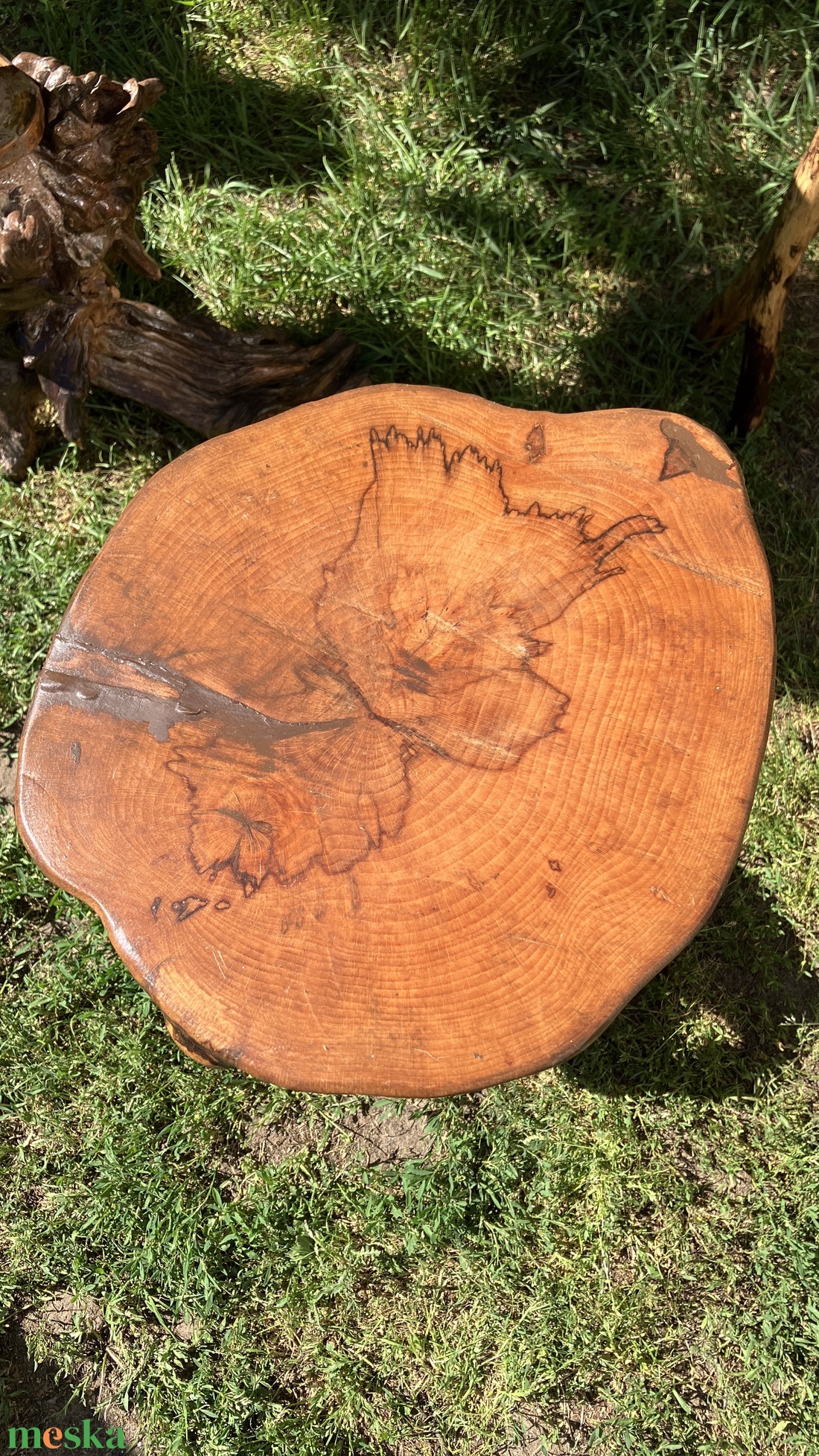 Egyedi kézműves fa asztalka - otthon & életmód - bútor - asztal - Meska.hu