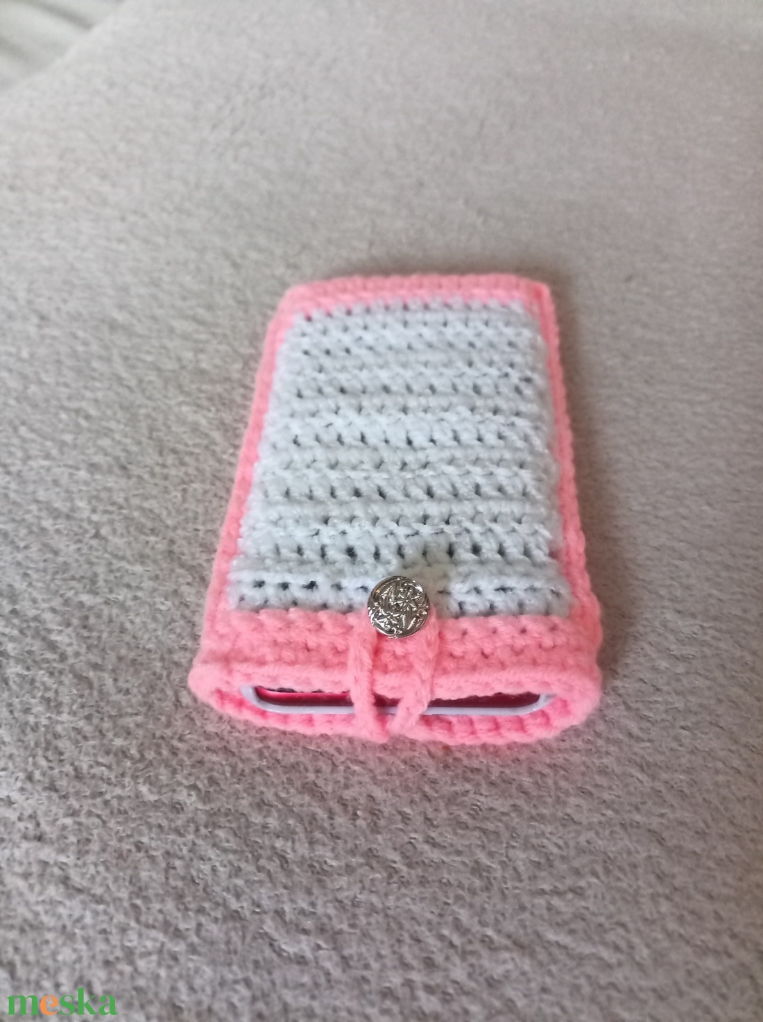 � Kézzel horgolt telefontok - zsepitartó - táska & tok - pénztárca & más tok - telefontok - Meska.hu