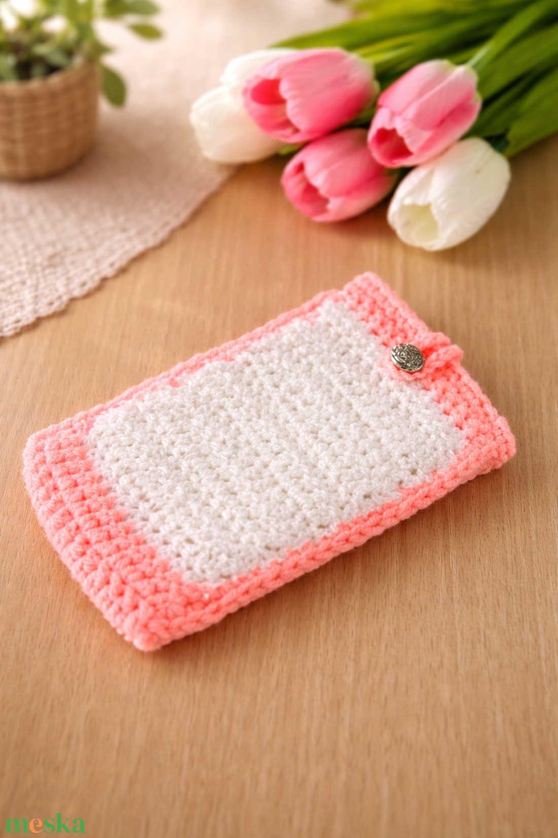 � Kézzel horgolt telefontok - zsepitartó - táska & tok - pénztárca & más tok - telefontok - Meska.hu