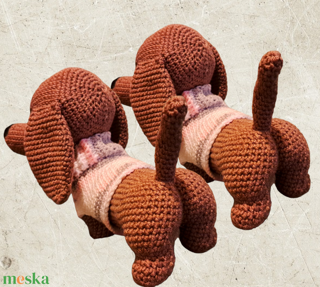 Horgolt tacsik - játék & sport - plüssállat & játékfigura - kutya - Meska.hu Horgolt tacsik - játék & sport - plüssállat & játékfigura - kutya - Meska.hu