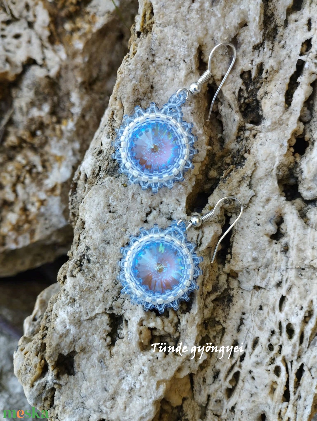 Swarovski fülbevaló - ékszer - fülbevaló - lógós kerek fülbevaló - Meska.hu Swarovski fülbevaló - ékszer - fülbevaló - lógós kerek fülbevaló - Meska.hu