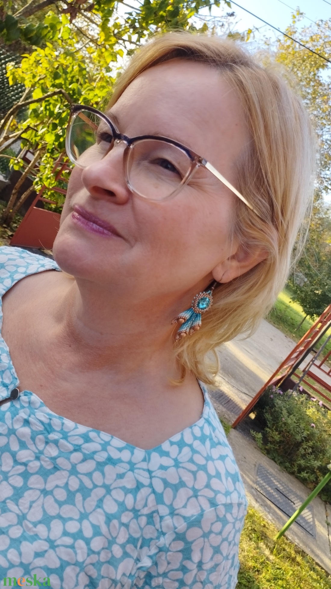 Türkiz-barna swarovski fülbevaló - ékszer - fülbevaló - lógó fülbevaló - Meska.hu Türkiz-barna swarovski fülbevaló - ékszer - fülbevaló - lógó fülbevaló - Meska.hu