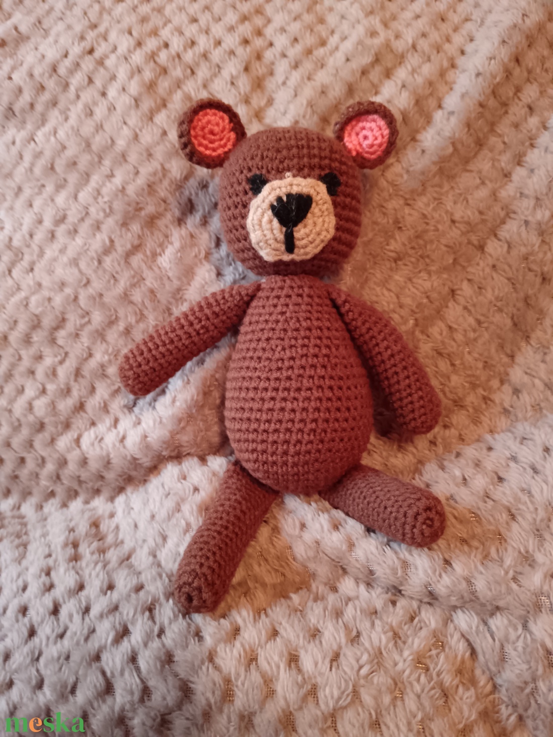 Horgolt Maci - játék & sport - plüssállat & játékfigura - maci - Meska.hu