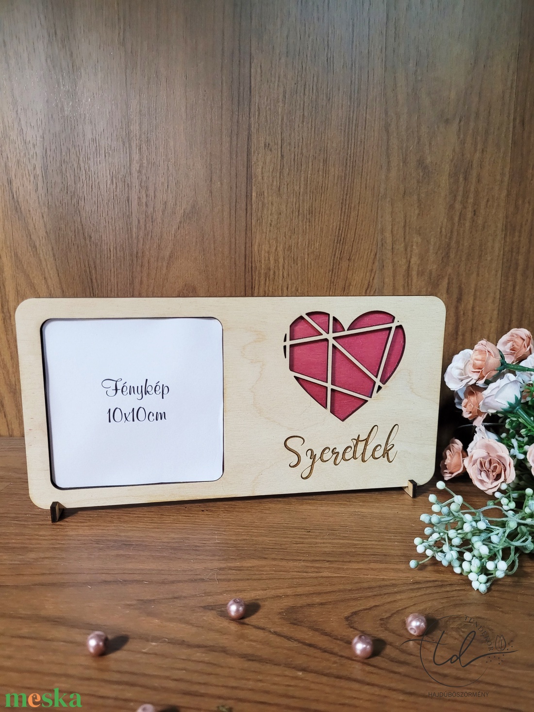 Képkeret szívvel - otthon & életmód - dekoráció - kép & falikép - képkeret - Meska.hu