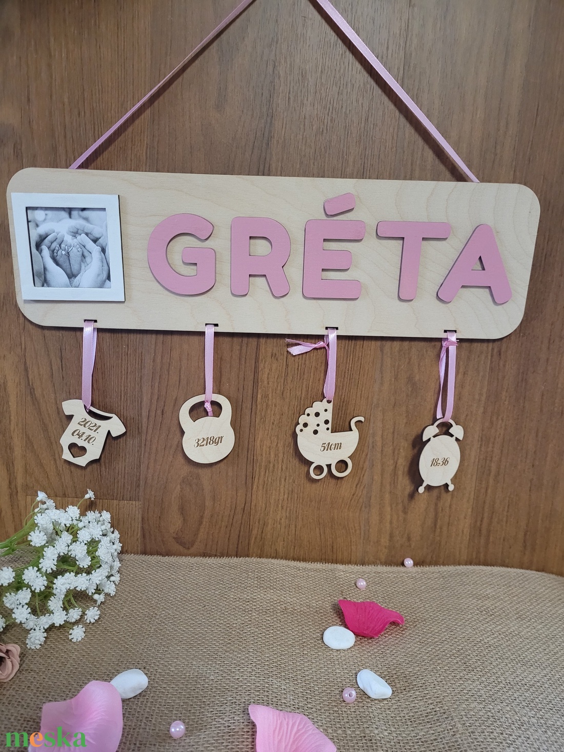 Baba névtábla születési adatokkal - otthon & életmód - babaszoba, gyerekszoba - gyerek névtábla - Meska.hu Baba névtábla születési adatokkal - otthon & életmód - babaszoba, gyerekszoba - gyerek névtábla - Meska.hu