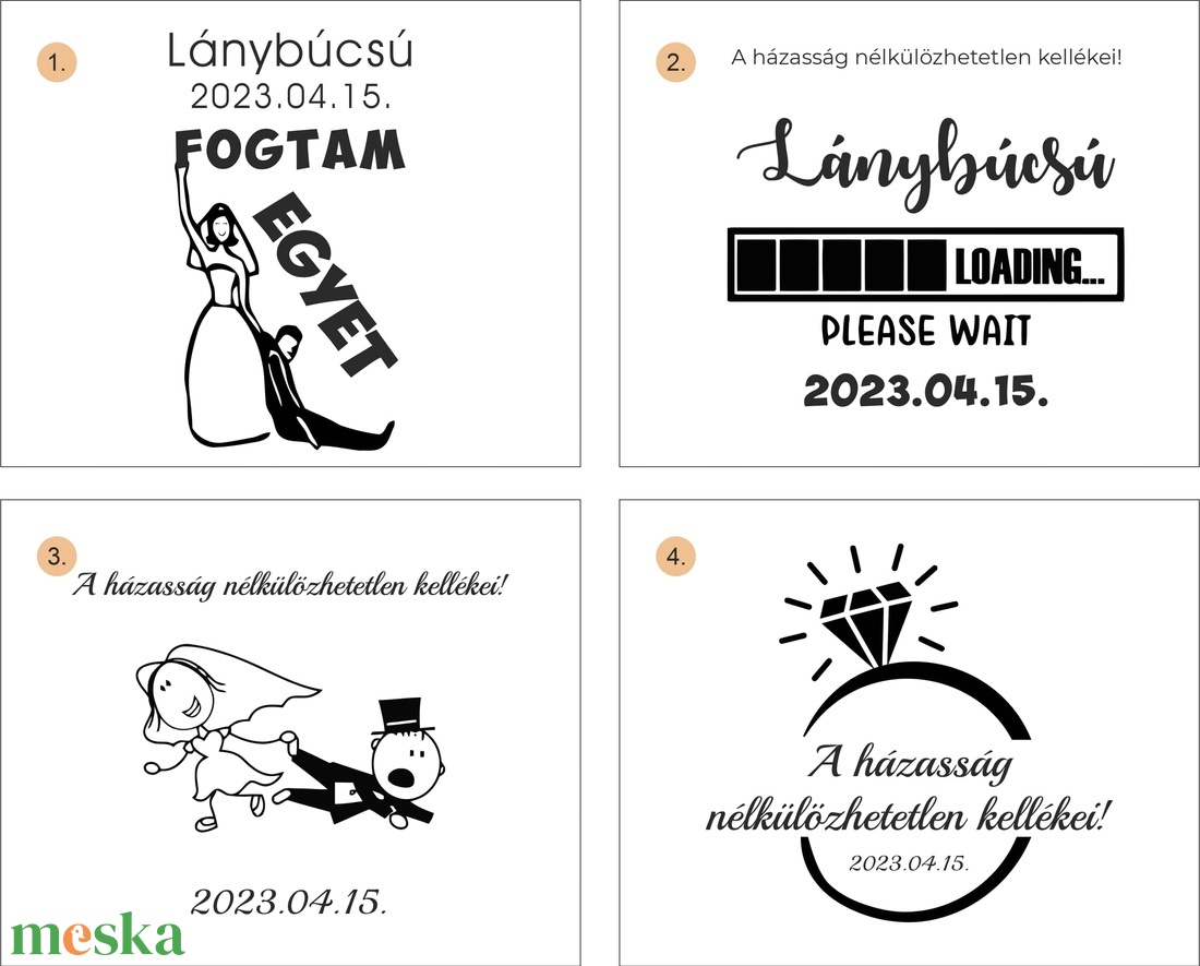 Lánybúcsú ajándék - esküvő - lánybúcsú - Meska.hu