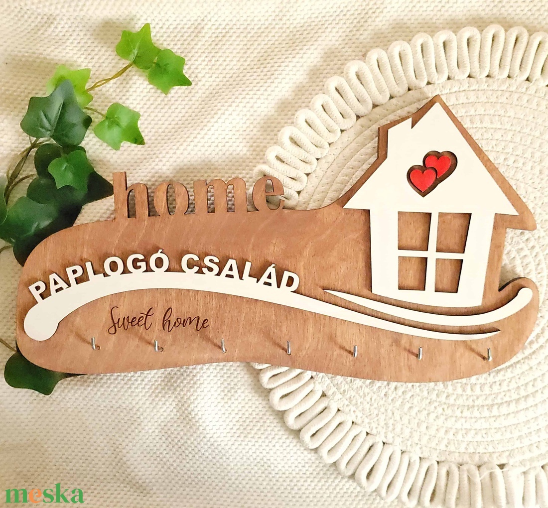 Fali kulcstartó - névre szóló - otthon & életmód - dekoráció - fali és függő dekoráció - fali kulcstartó - Meska.hu