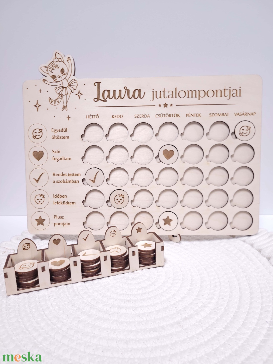Varázslatos Jutalompont Tábla gyerekeknek - otthon & életmód - babaszoba, gyerekszoba - babaszoba dekoráció - Meska.hu
