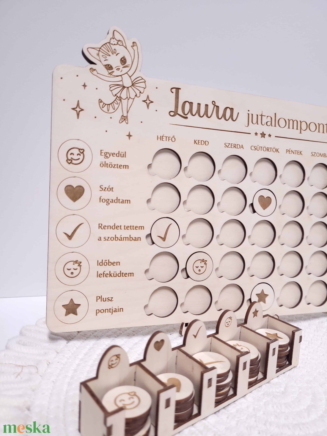 Varázslatos Jutalompont Tábla gyerekeknek - otthon & életmód - babaszoba, gyerekszoba - babaszoba dekoráció - Meska.hu