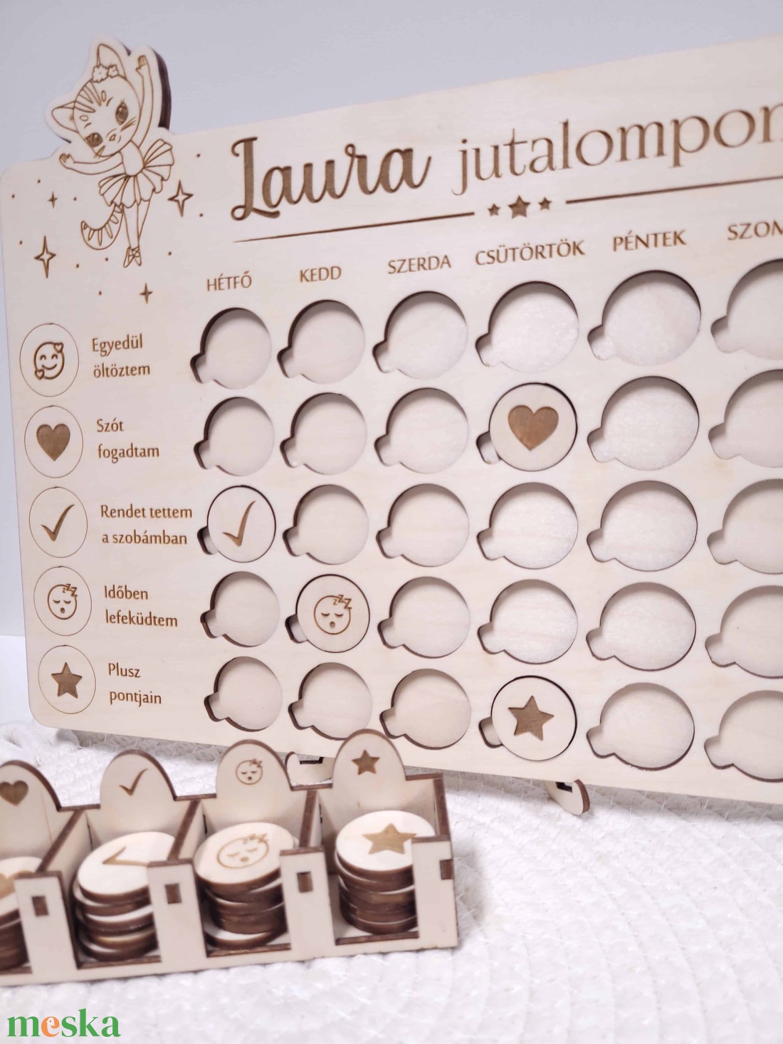 Varázslatos Jutalompont Tábla gyerekeknek - otthon & életmód - babaszoba, gyerekszoba - babaszoba dekoráció - Meska.hu
