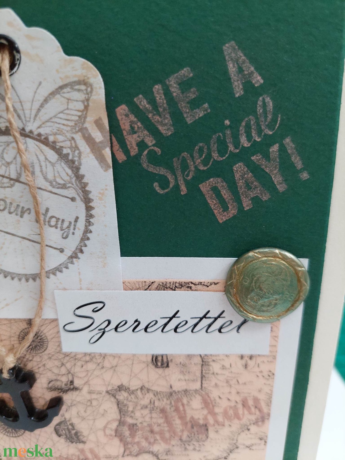 Képeslap vintage tengerész stílusban 2 - otthon & életmód - papír, írószer - ajándékozás kellékei - képeslap, üdvözlőlap - Meska.hu