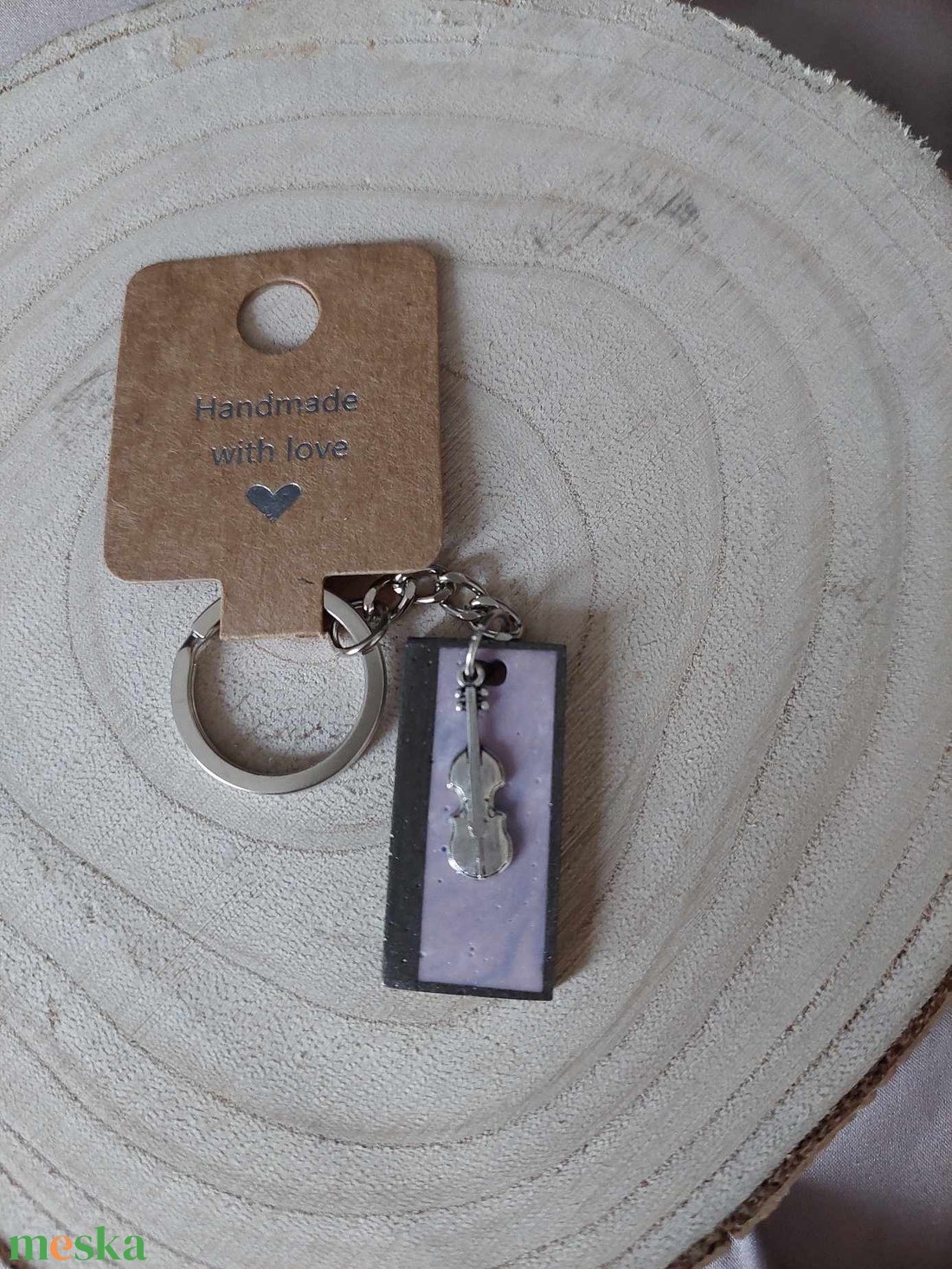 Kulcstartó Violin - táska & tok - kulcstartó & táskadísz - kulcstartó - Meska.hu