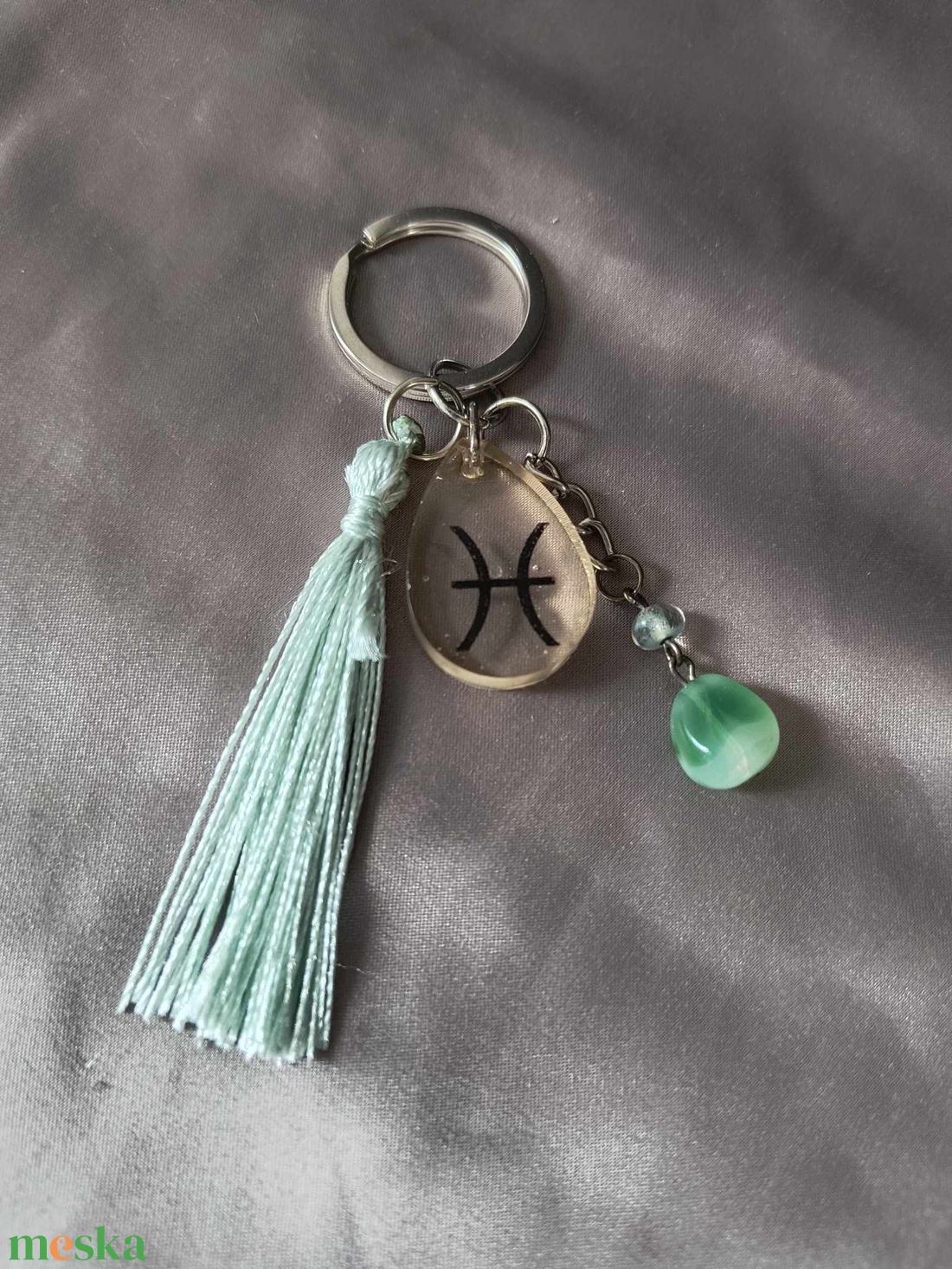 Halak horoszkópos kulcstartó 2 - táska & tok - kulcstartó & táskadísz - kulcstartó - Meska.hu