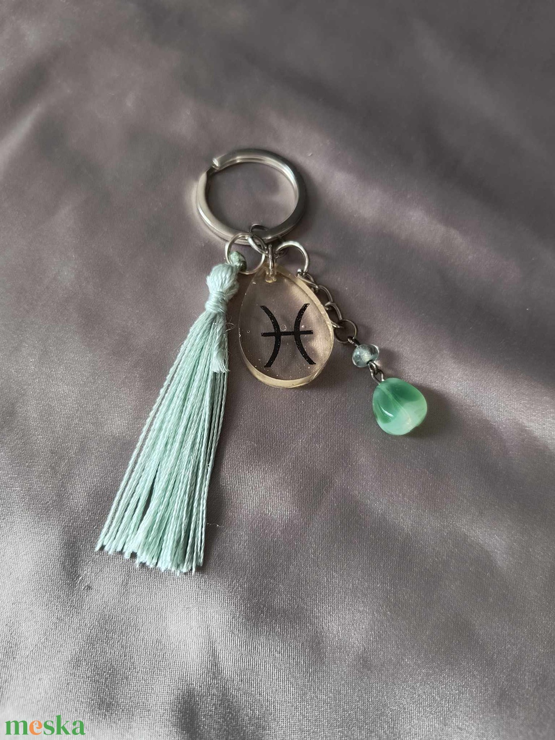 Halak horoszkópos kulcstartó 2 - táska & tok - kulcstartó & táskadísz - kulcstartó - Meska.hu