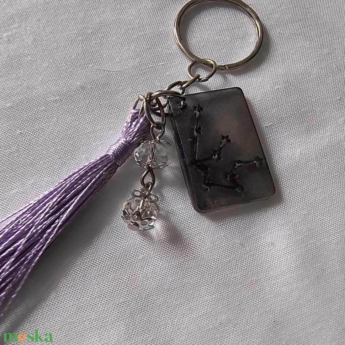 Vízöntő horoszkópos kulcstartó 1 - táska & tok - kulcstartó & táskadísz - kulcstartó - Meska.hu