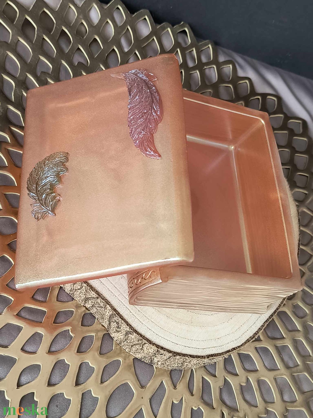 Könyv alakú dobozka - otthon & életmód - dekoráció - asztal és polc dekoráció - díszdoboz - Meska.hu