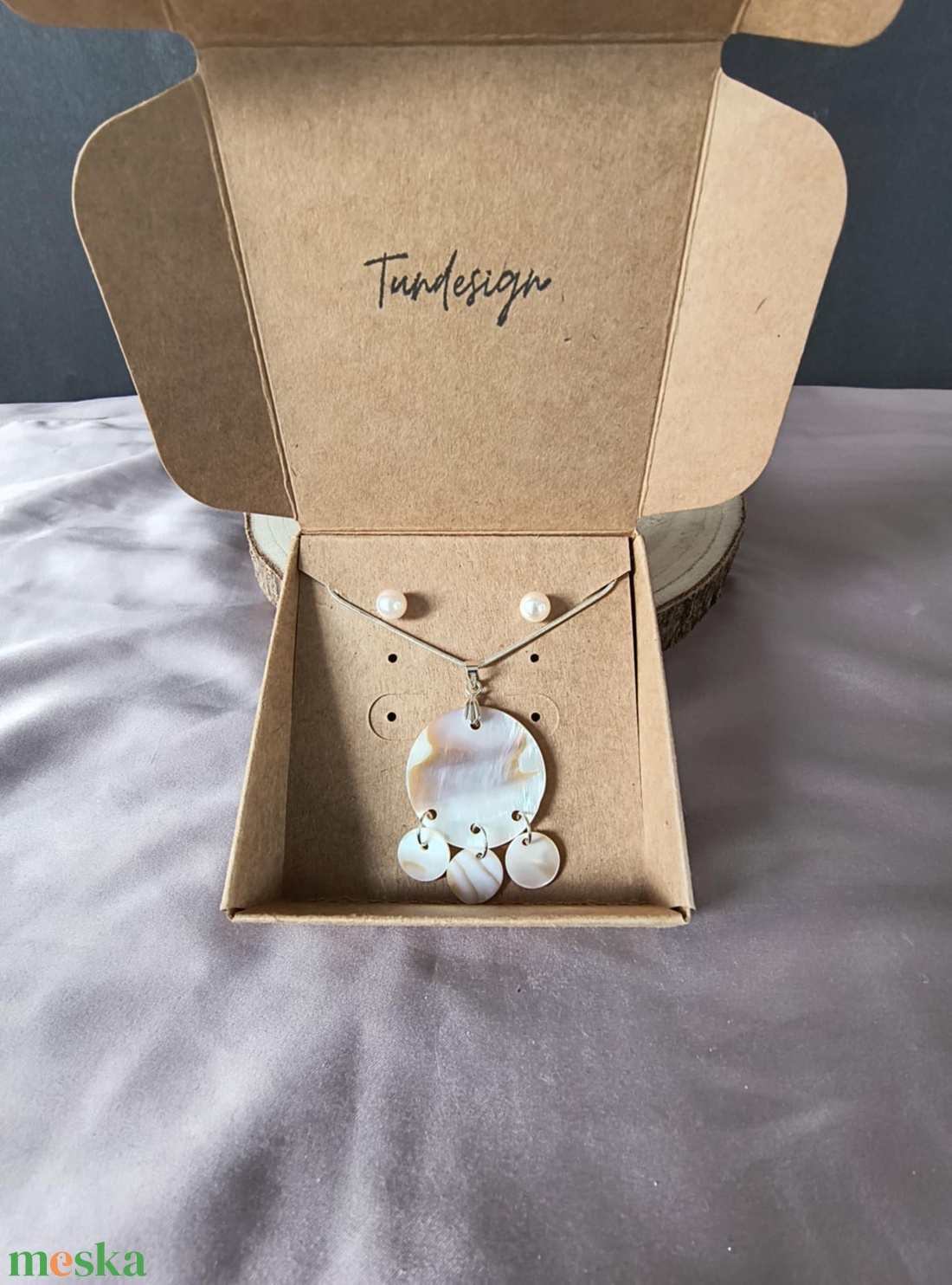 Gyöngyház ékszerszett - ékszer - ékszerszett - Meska.hu