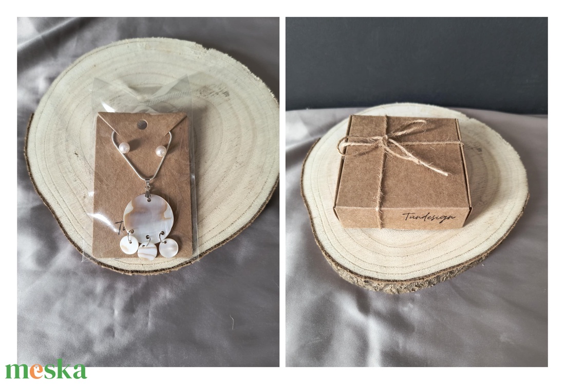 Gyöngyház ékszerszett - ékszer - ékszerszett - Meska.hu