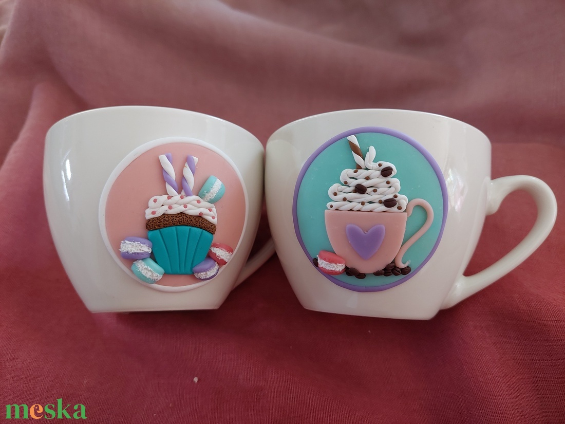 Kávé mintás cappucinos bögre gyurma díszítéssel - otthon & életmód - konyhafelszerelés, tálalás - tálalás - bögre & csésze - Meska.hu Kávé mintás cappucinos bögre gyurma díszítéssel - otthon & életmód - konyhafelszerelés, tálalás - tálalás - bögre & csésze - Meska.hu