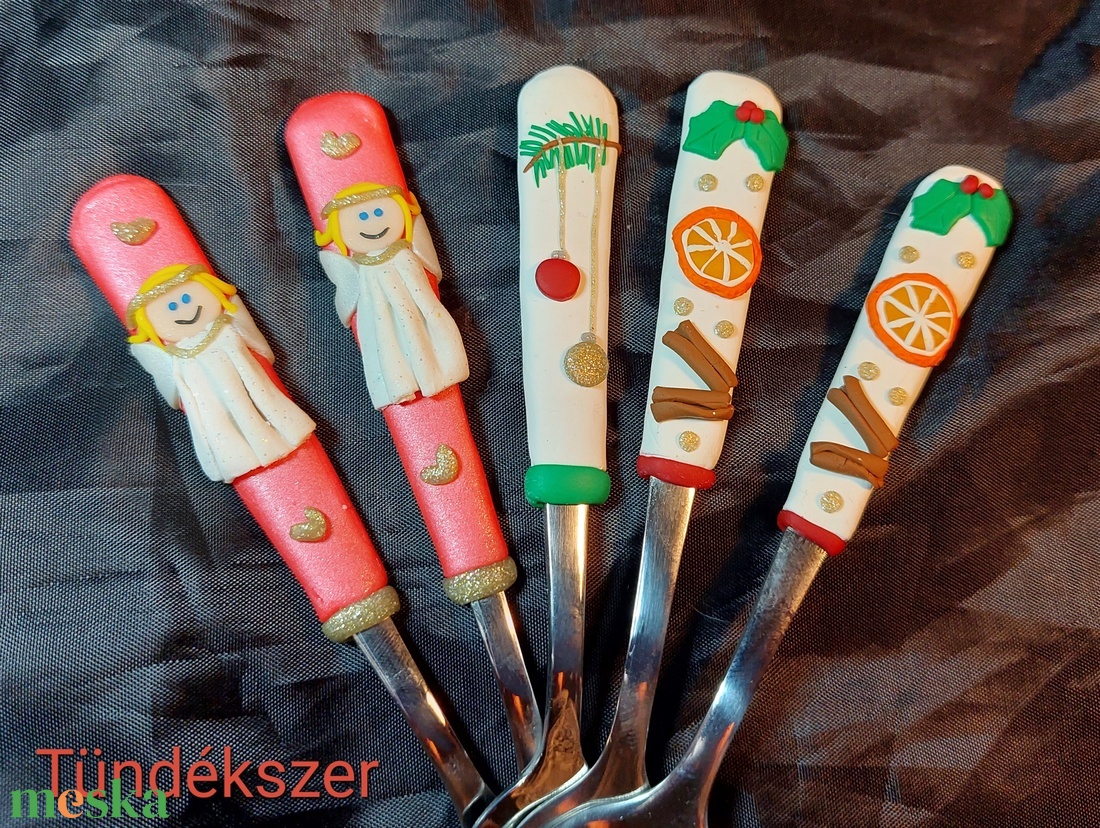 Karácsonyi mintás kiskanál gyurma díszítéssel fahéj narancs angyalka rénszarvas - otthon & életmód - konyhafelszerelés, tálalás - tálalás - kanál & villa - Meska.hu Karácsonyi mintás kiskanál gyurma díszítéssel fahéj narancs angyalka rénszarvas - otthon & életmód - konyhafelszerelés, tálalás - tálalás - kanál & villa - Meska.hu