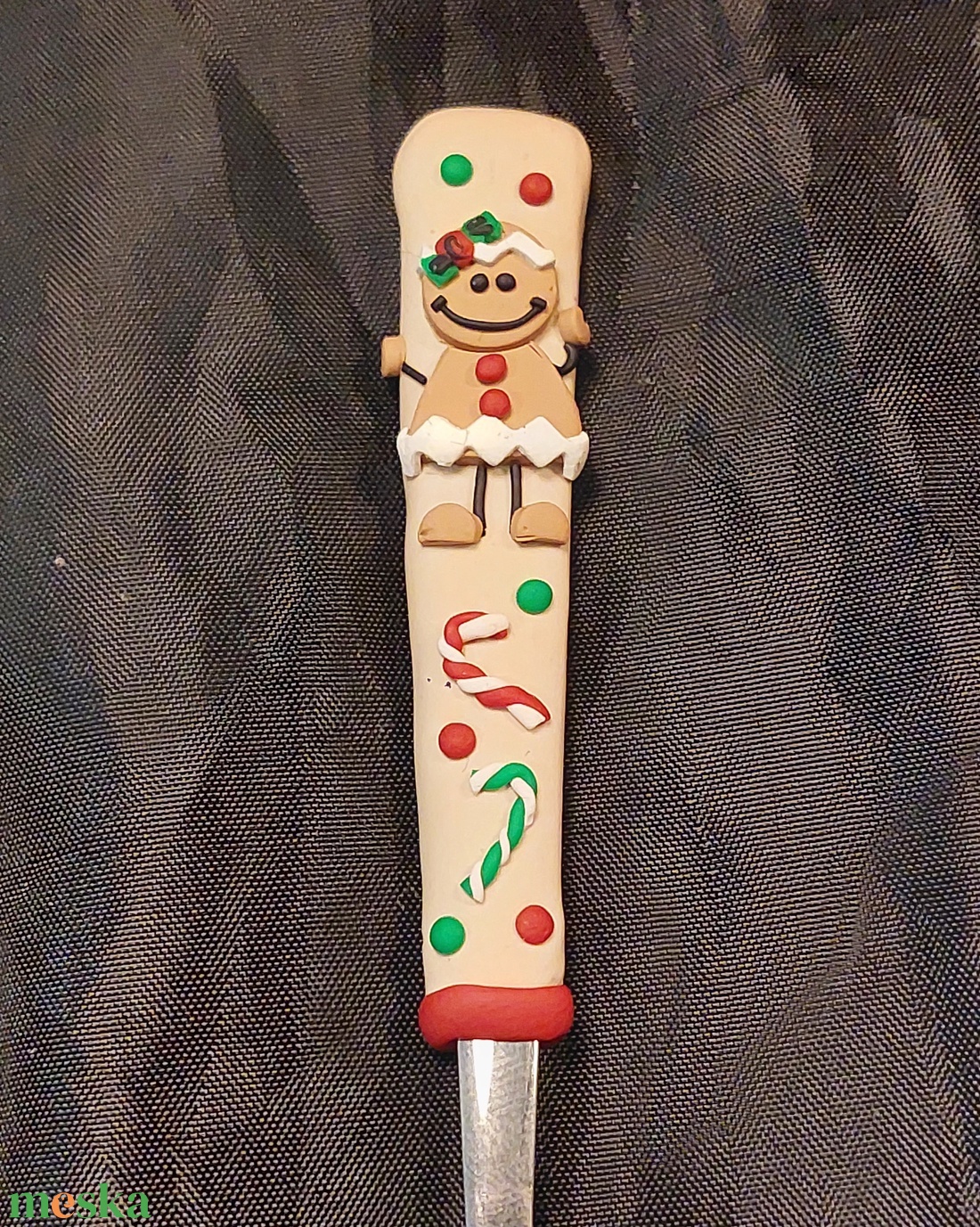 Nem hagyományos Mézi Mézeskalács mintás cappucinos bögre gyurma díszítéssel karácsony  - otthon & életmód - konyhafelszerelés, tálalás - tálalás - bögre & csésze - Meska.hu