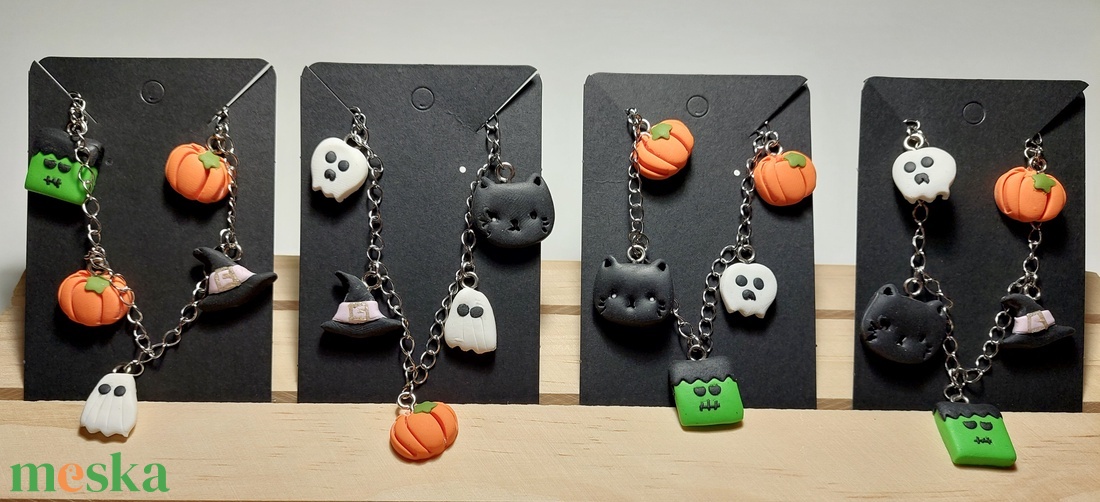 Őszi mintás Halloween láncos karkötő gyurma - ékszer - karkötő - karkötő medállal - Meska.hu Őszi mintás Halloween láncos karkötő gyurma - ékszer - karkötő - karkötő medállal - Meska.hu