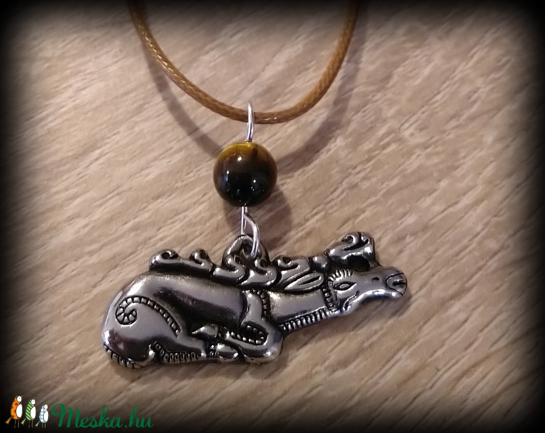 Aranyszarvas-ősi magyar motívum - ékszer - nyaklánc - medál - Meska.hu