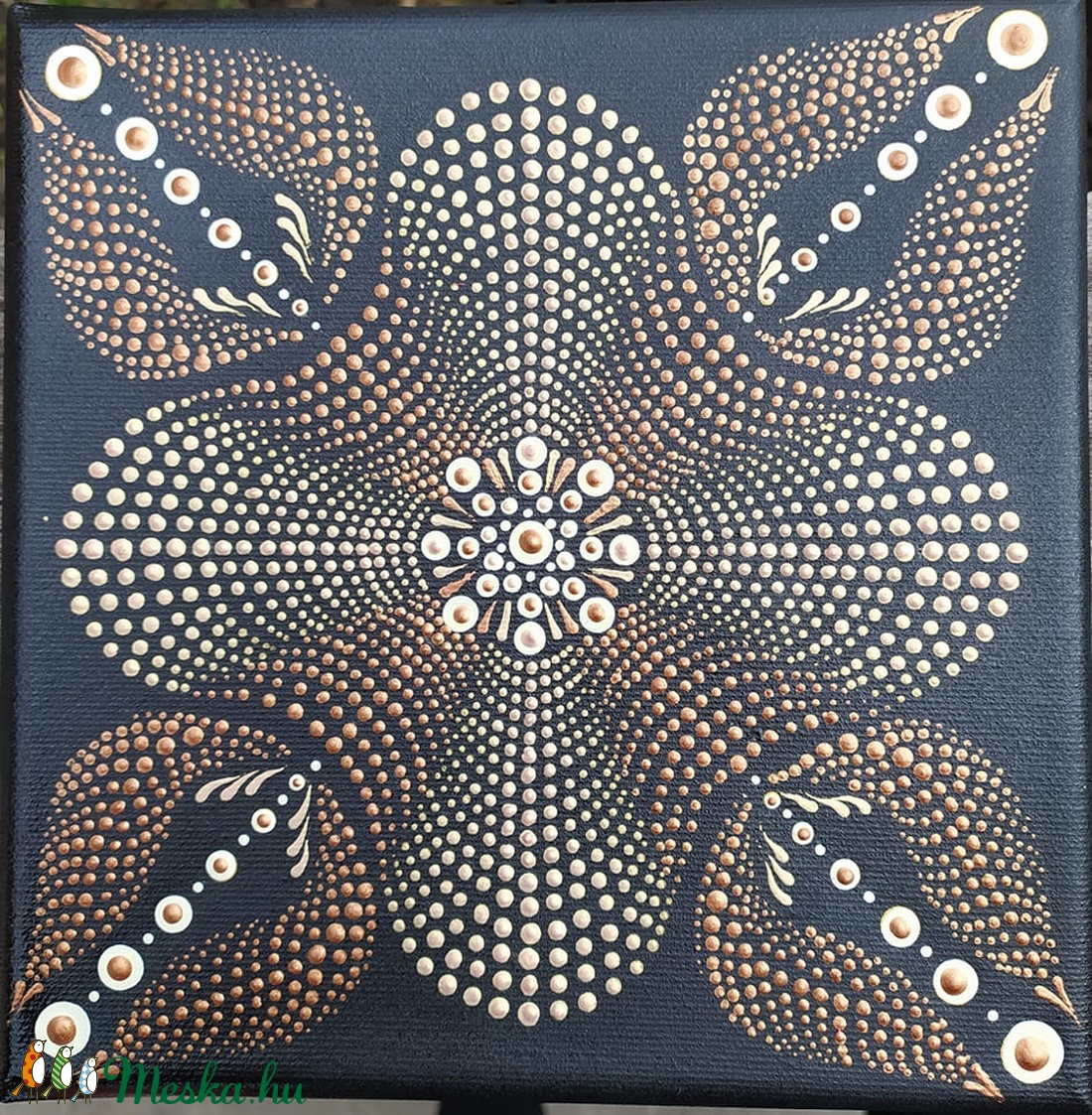 3D mandala bronz és rose gold színekkel - otthon & életmód - dekoráció - Meska.hu