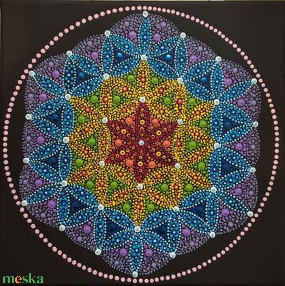 Élet virága mandala - otthon & életmód - dekoráció - spiritualitás - mandala - Meska.hu