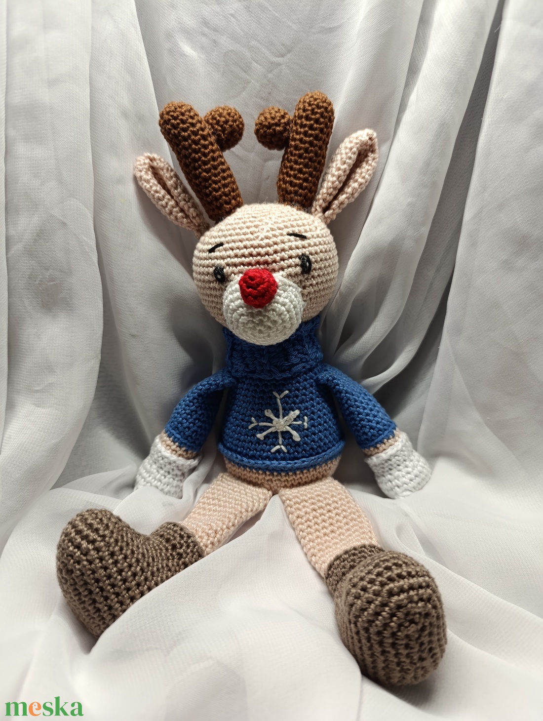 Rénszarvas-amigurumi - játék & sport - 3 éves kor alattiaknak - alvóka & rongyi - Meska.hu Rénszarvas-amigurumi - játék & sport - 3 éves kor alattiaknak - alvóka & rongyi - Meska.hu