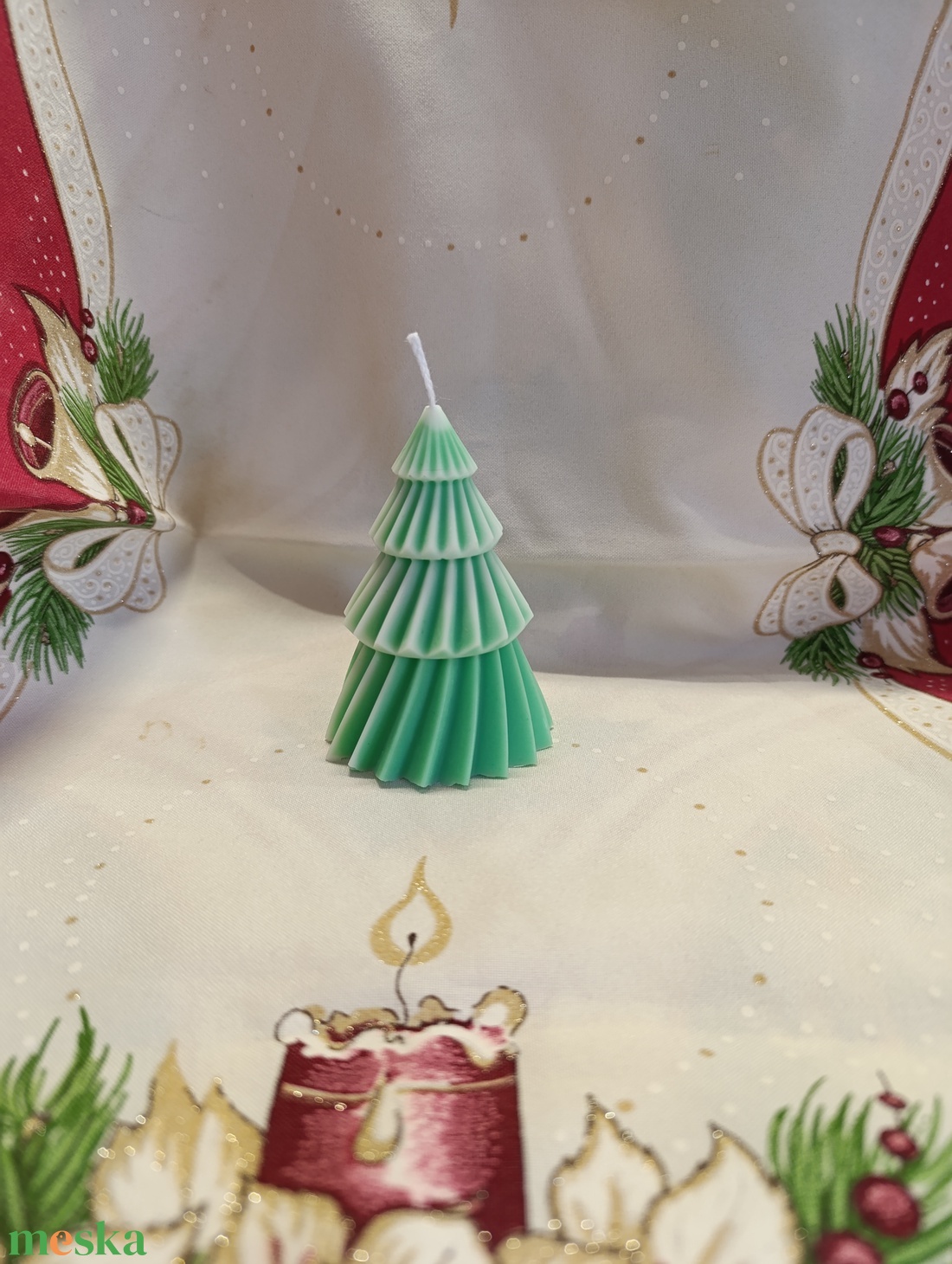 Fenyő szójaviasz gyertya - kellékek & szerszámok - dekorációs kellékek - dekorációs gyertya - Meska.hu