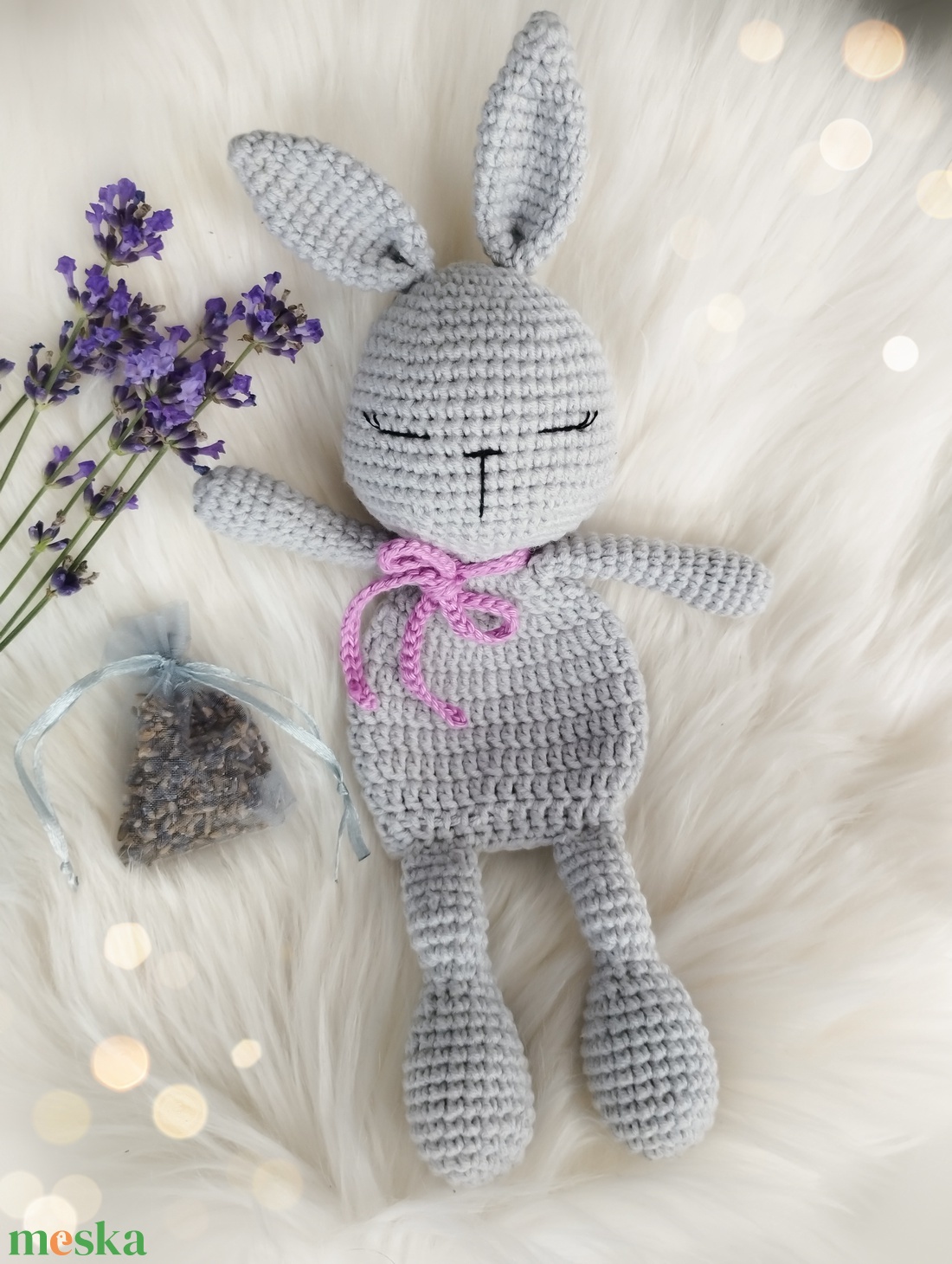 Horgolt levendula nyuszi szundipajti amigurumi - játék & sport - babalátogató ajándékcsomag - Meska.hu Horgolt levendula nyuszi szundipajti amigurumi - játék & sport - babalátogató ajándékcsomag - Meska.hu
