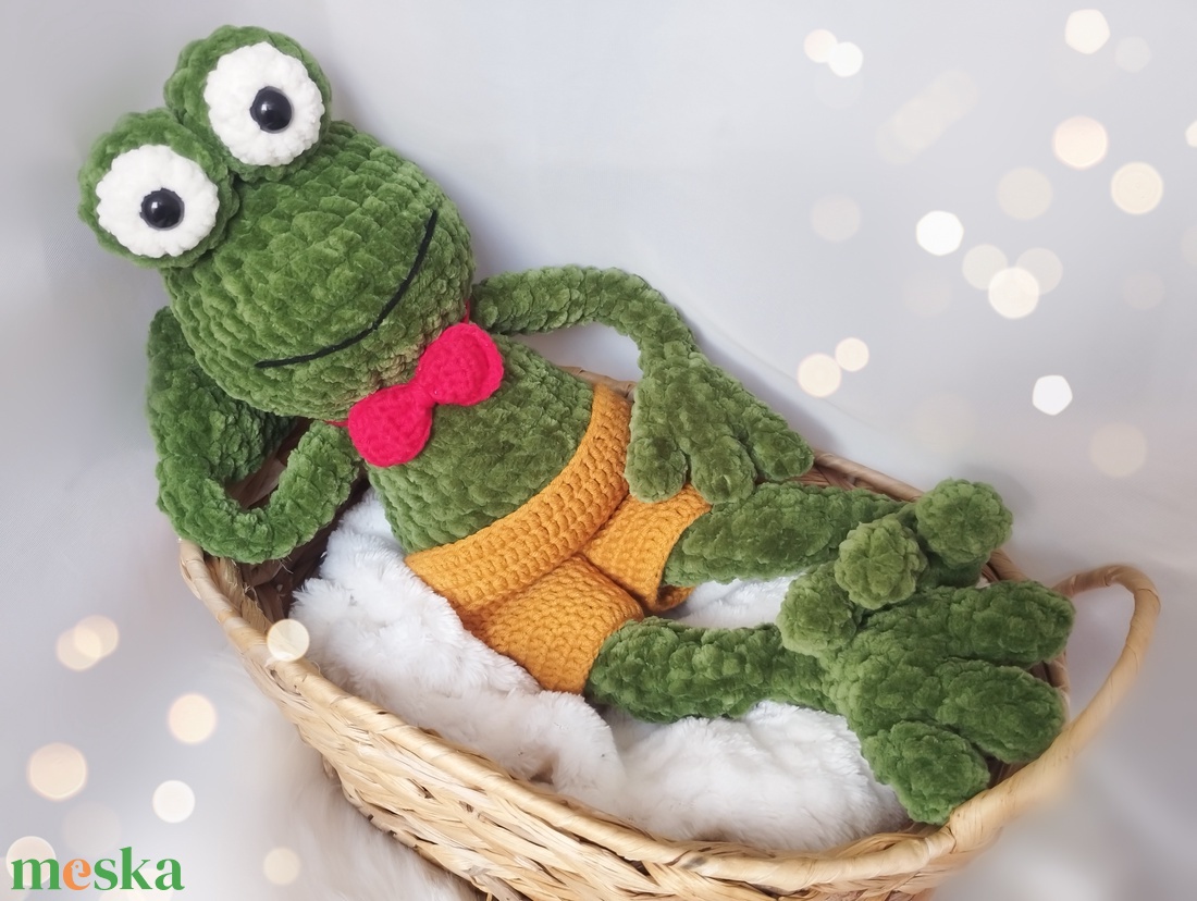 Benő plüss béka horgolásminta amigurumi - diy (csináld magad) - szabásminta, útmutató - horgolási minta - Meska.hu Benő plüss béka horgolásminta amigurumi - diy (csináld magad) - szabásminta, útmutató - horgolási minta - Meska.hu