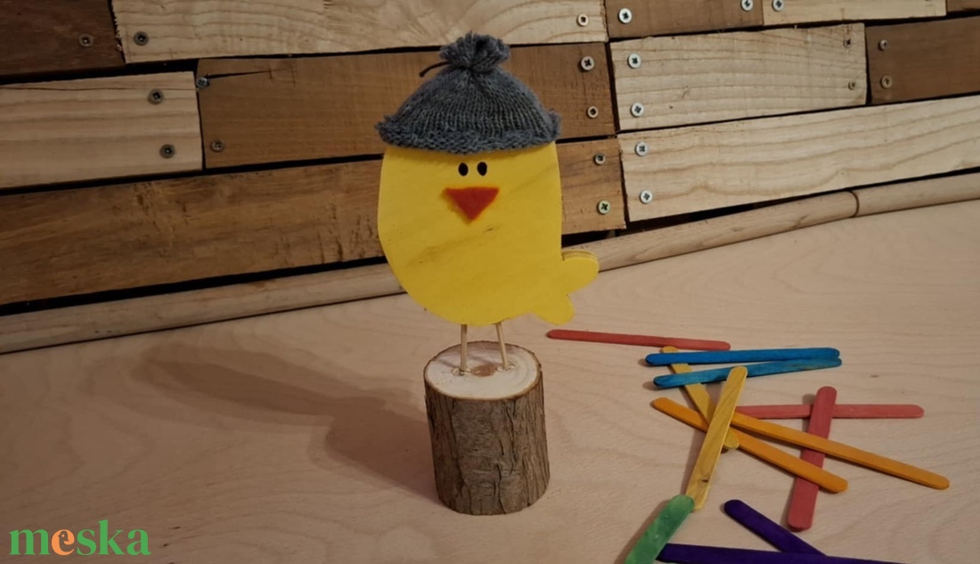 Rönk csibe - otthon & életmód - dekoráció - dísztárgy - Meska.hu