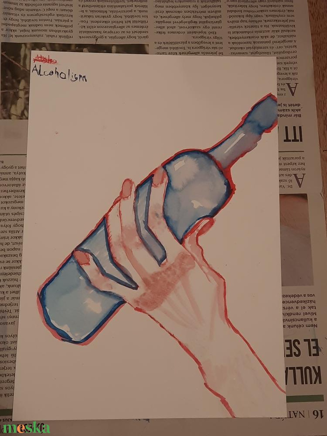 Italos festmény - művészet - festmény - akvarell - Meska.hu