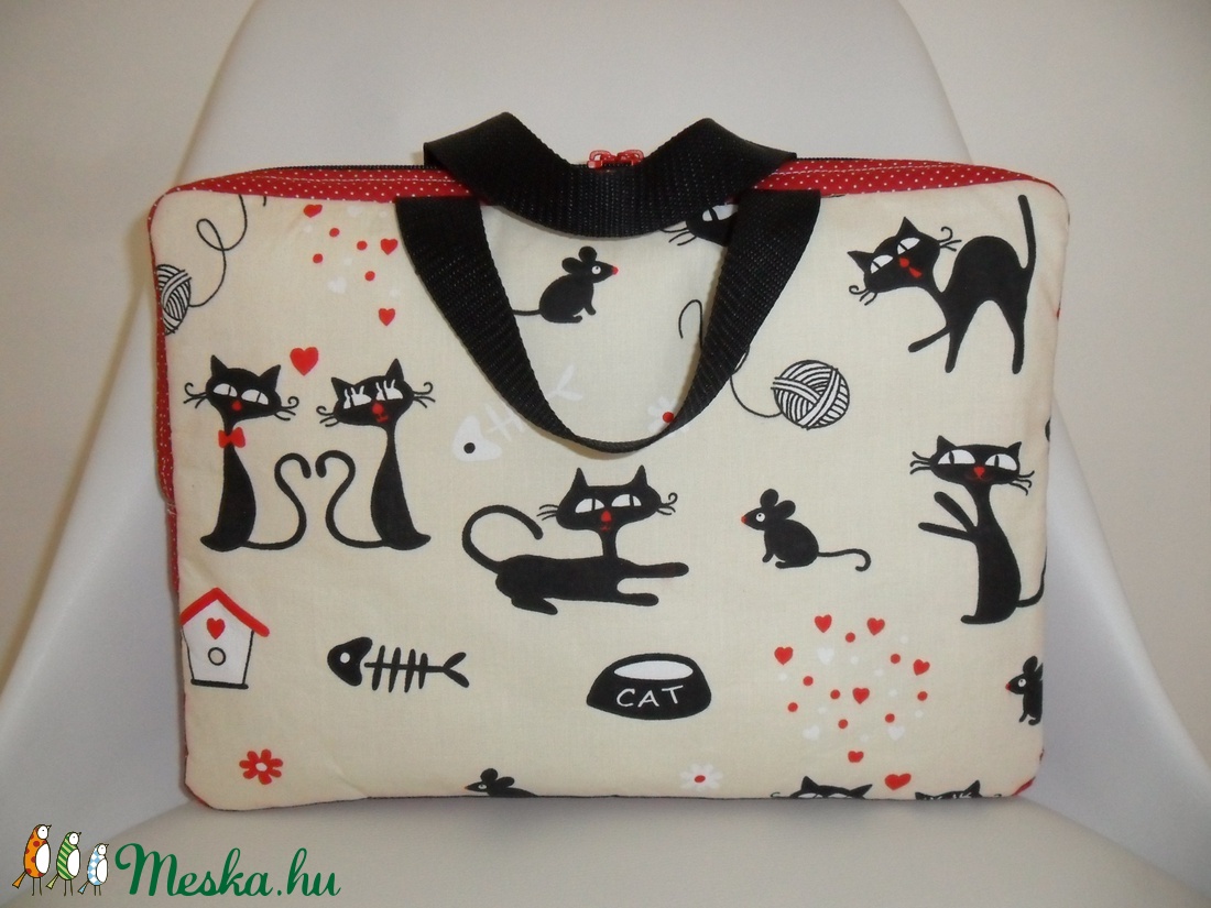 Cica mintás laptop táska rendelésre -  - Meska.hu