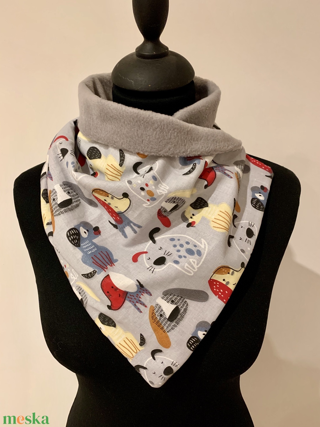  Sál, körsál mókás kutyák - ruha & divat - sál, sapka, kendő - sál - Meska.hu