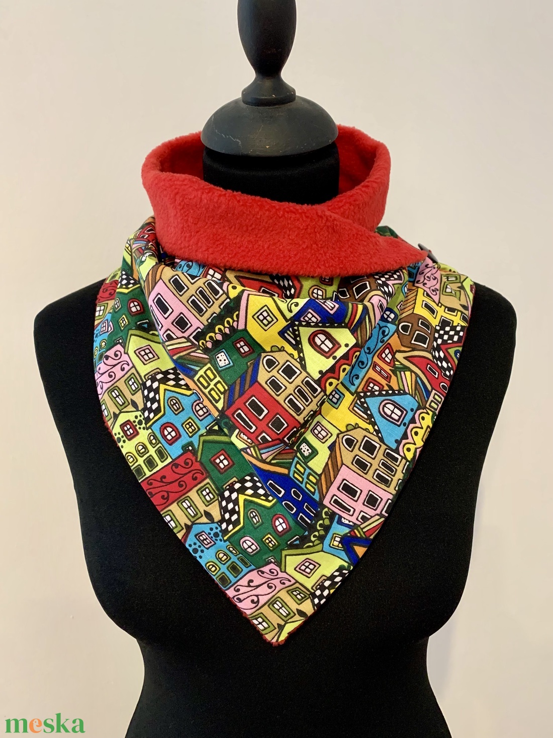  Sál, körsál házikós, indás  - ruha & divat - sál, sapka, kendő - sál - Meska.hu