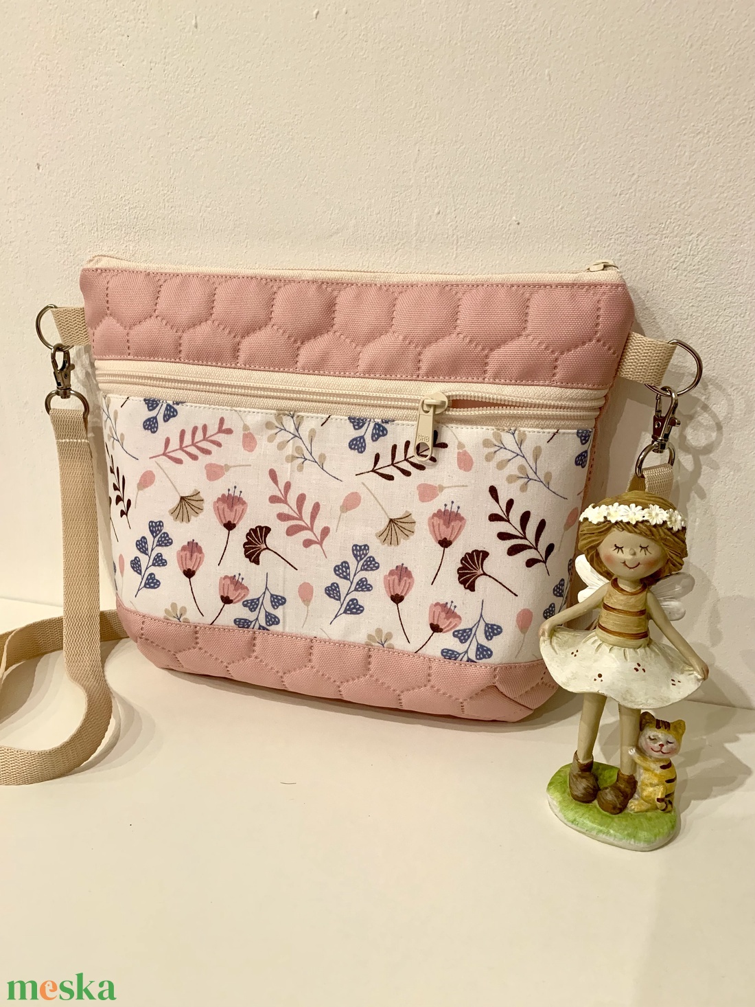 Szépséges ginkgo biloba levél mintás crossbody / válltáska/ keresztpántos táska/ oldaltáska - táska & tok - kézitáska & válltáska - vállon átvethető táska - Meska.hu