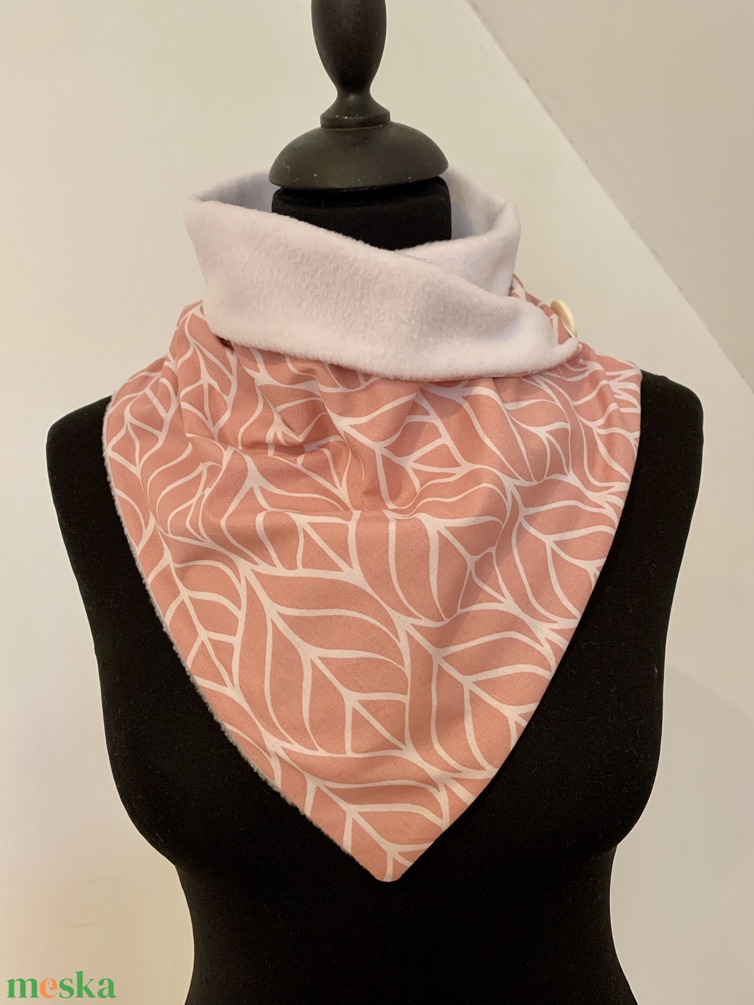  Púder absztrakt mintás meleg körsál, sál - ruha & divat - sál, sapka, kendő - sál - Meska.hu