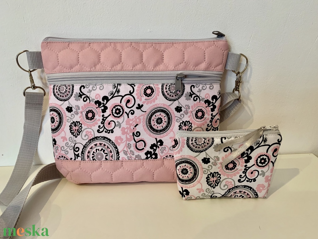 Crossbody+irattartó / válltáska/ keresztpántos táska/ oldaltáska - táska & tok - kézitáska & válltáska - válltáska - Meska.hu