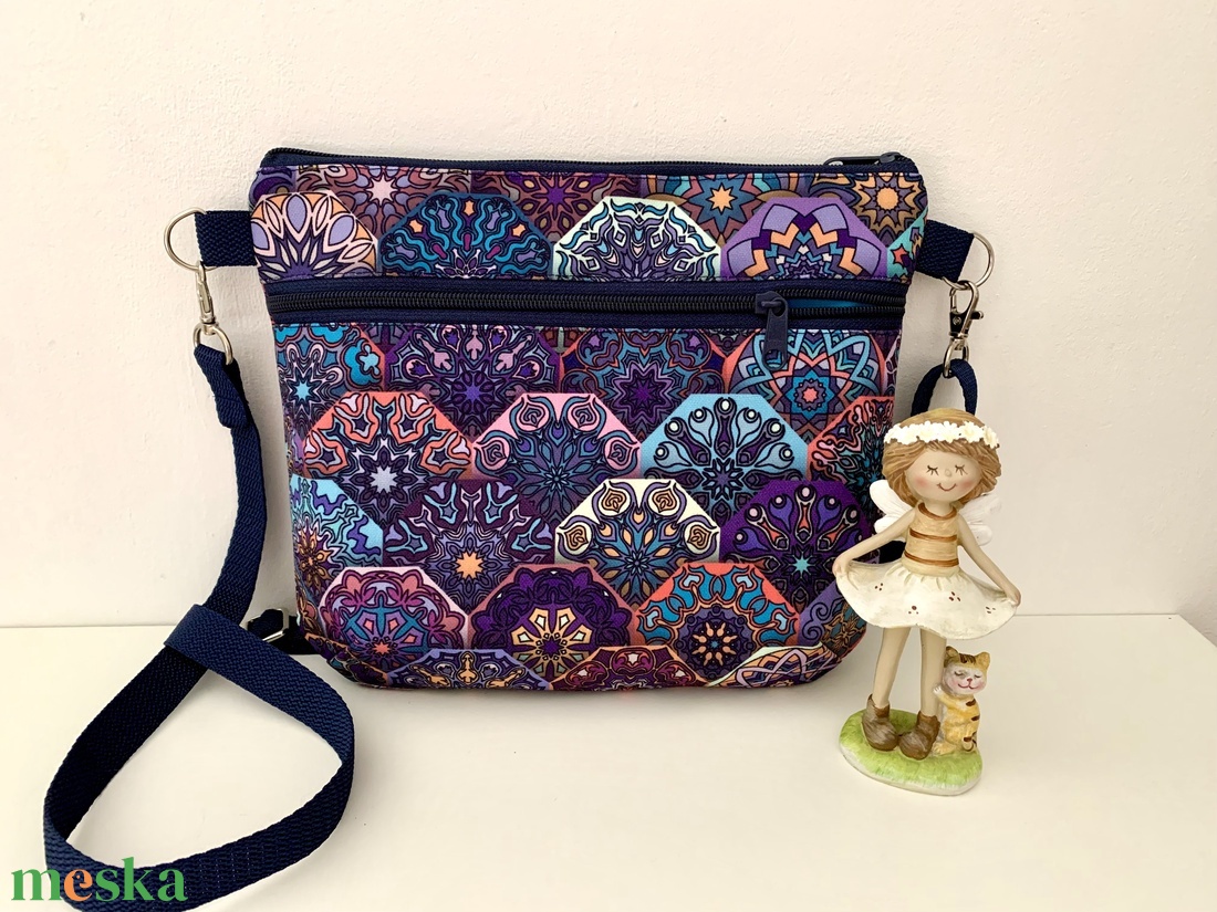 Crossbody mandalás, válltáska/keresztpántos táska/ oldaltáska - táska & tok - kézitáska & válltáska - válltáska - Meska.hu