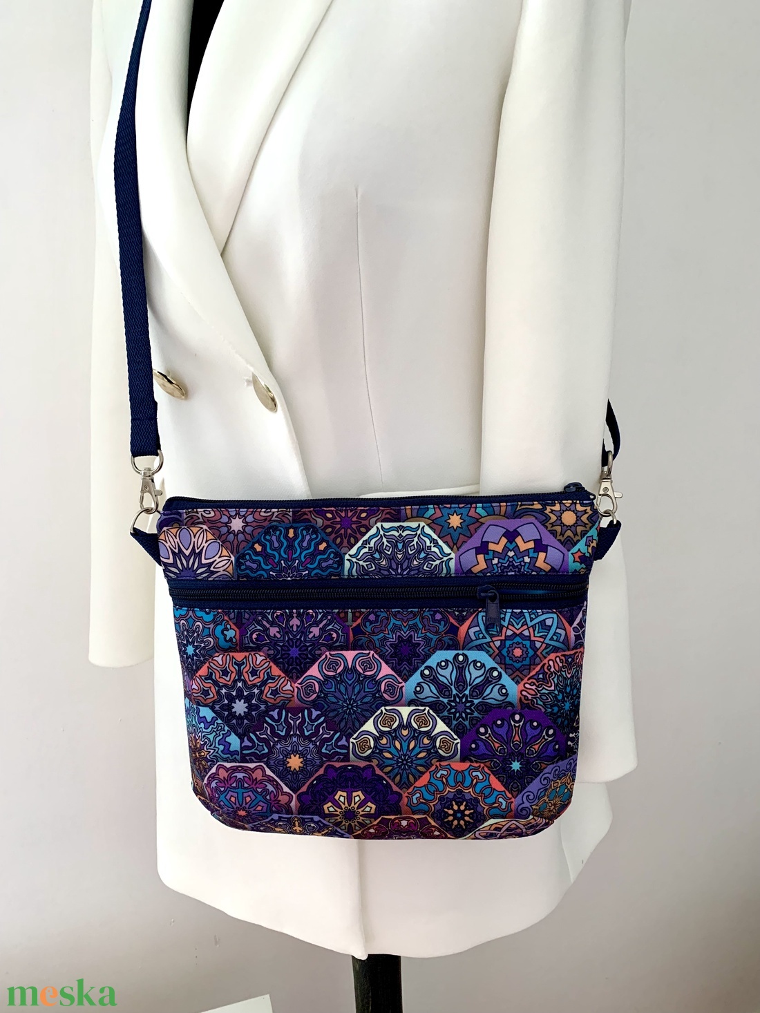 Crossbody mandalás, válltáska/keresztpántos táska/ oldaltáska - táska & tok - kézitáska & válltáska - válltáska - Meska.hu