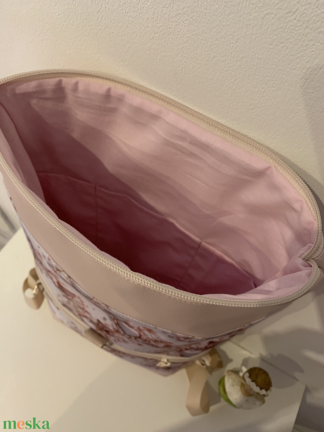 Rolltop Szépséges szív mintás Vízálló-Hátizsák-Hátitáska - táska & tok - hátizsák - roll top hátizsák - Meska.hu