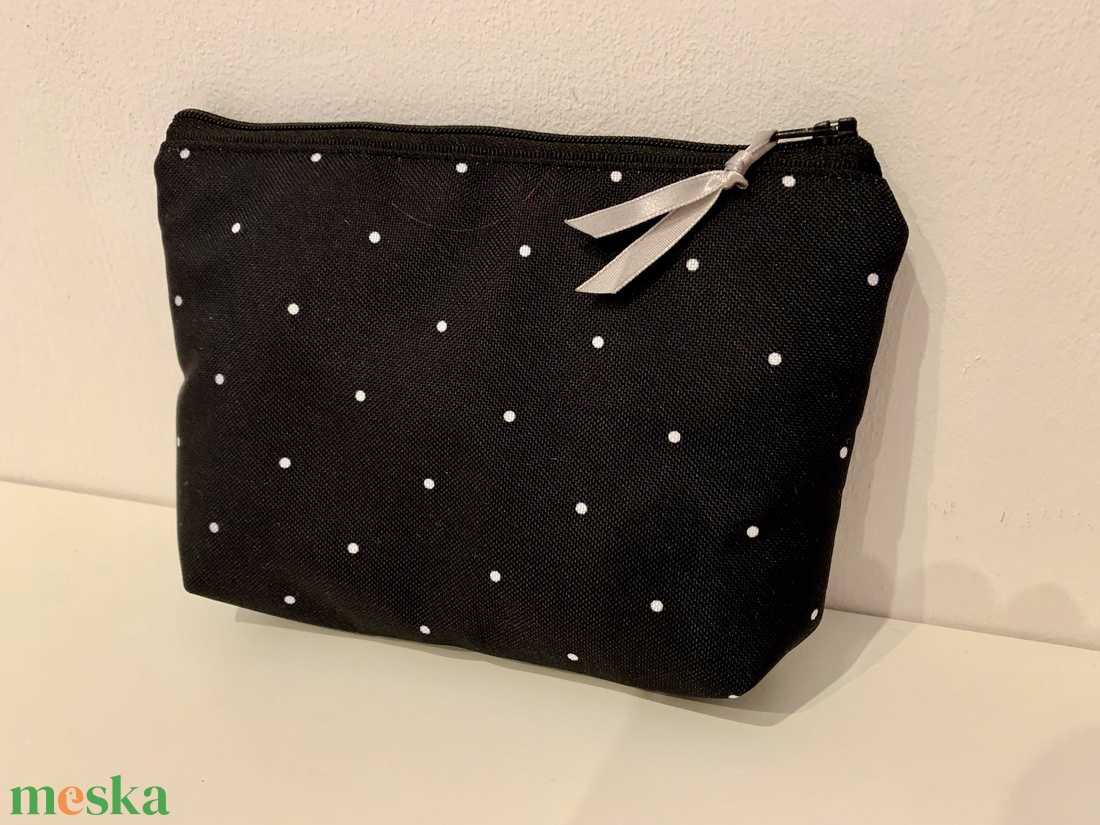 Pöttyös neszesszer, irattartó, pipere tároló, textil tároló - táska & tok - neszesszer - Meska.hu