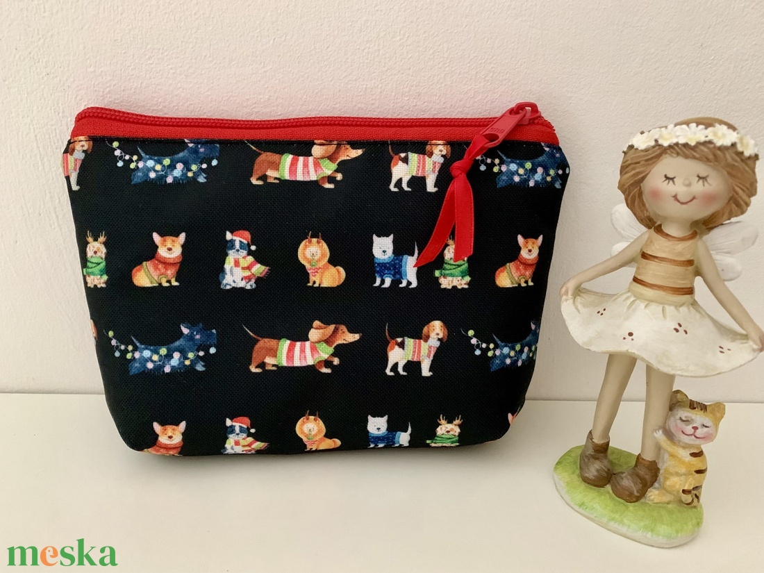 Tacskó kutyás neszesszer, irattartó, pipere tároló, textil tároló - táska & tok - neszesszer - Meska.hu