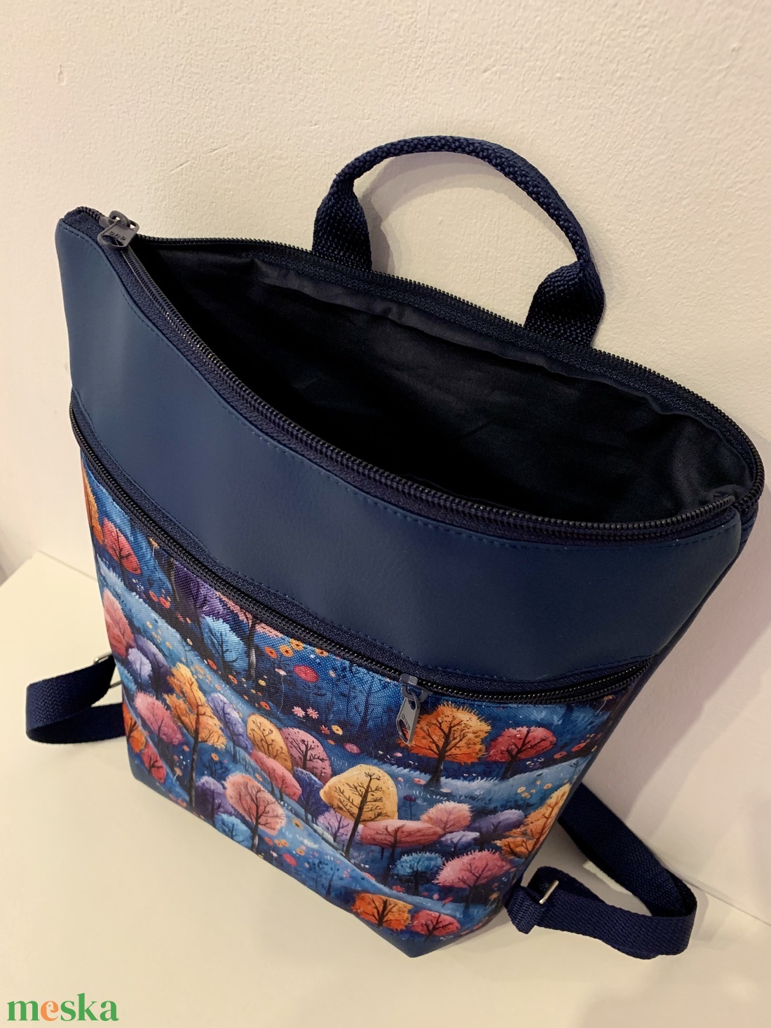  Hátizsák- Színes fák mintás-Hátitáska-Vízálló - táska & tok - hátizsák - hátizsák - Meska.hu