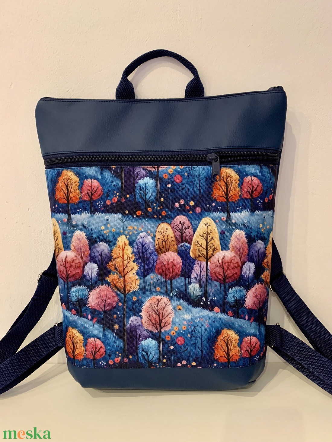  Hátizsák- Színes fák mintás-Hátitáska-Vízálló - táska & tok - hátizsák - hátizsák - Meska.hu