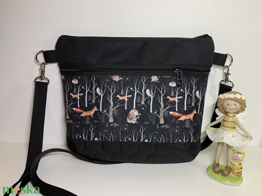 Vállon átvethető táska Rókák-erdei állatok/crossbody / válltáska/ keresztpántos táska/ oldaltáska - táska & tok - kézitáska & válltáska - vállon átvethető táska - Meska.hu
